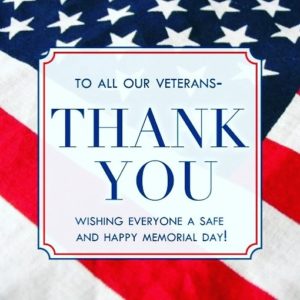 Happy Memorial Day!