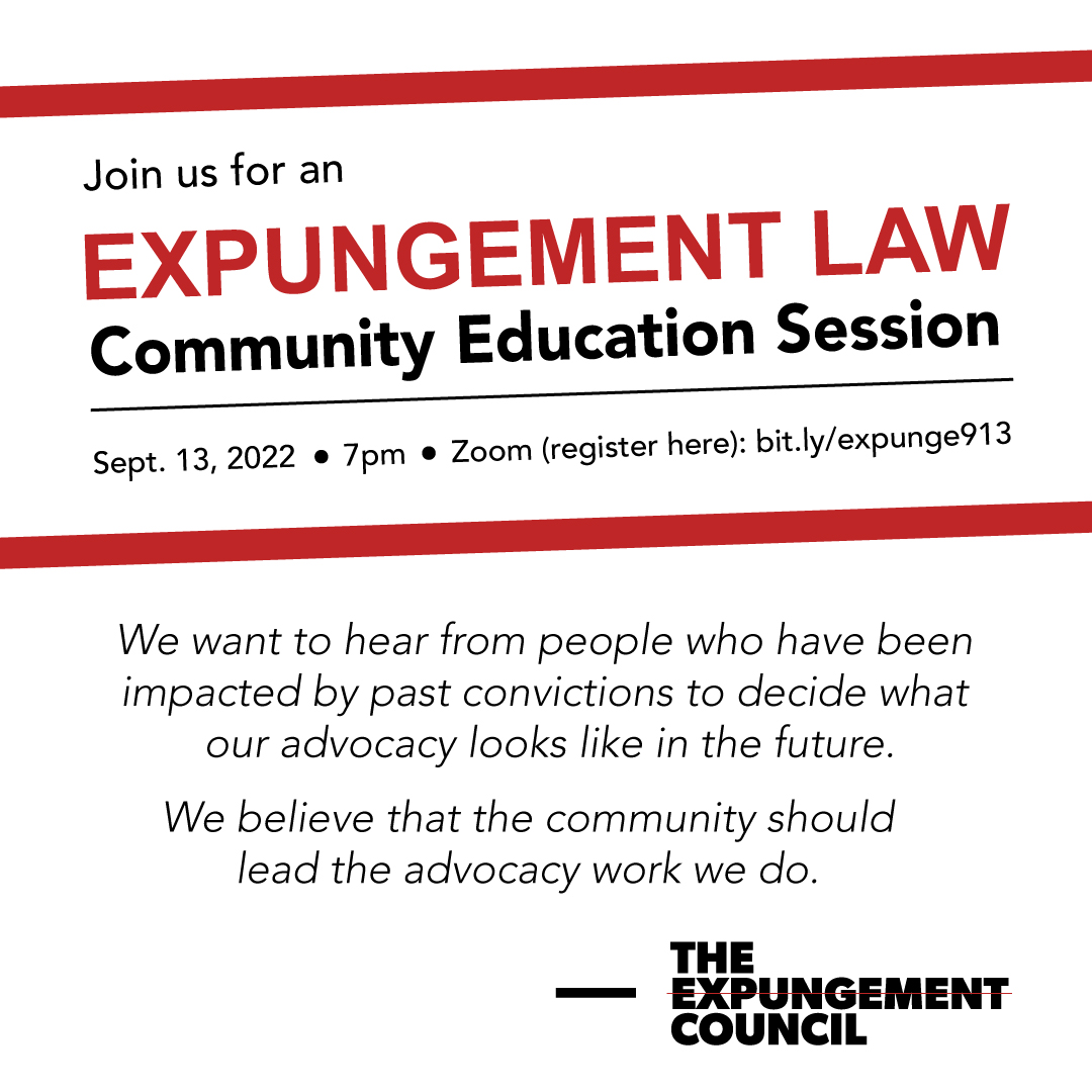 Expungement Law Community Education Session